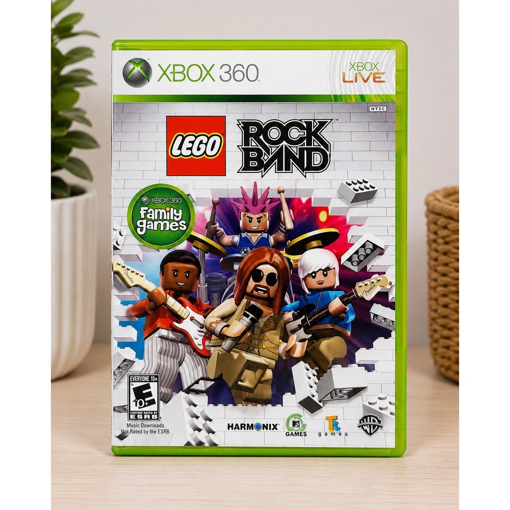 LEGO Rock Band Xbox 360 Complete CIB w/ Manual Tested Harmonix WB 2009